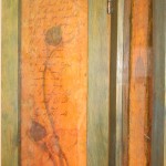 Hand painted glass screen